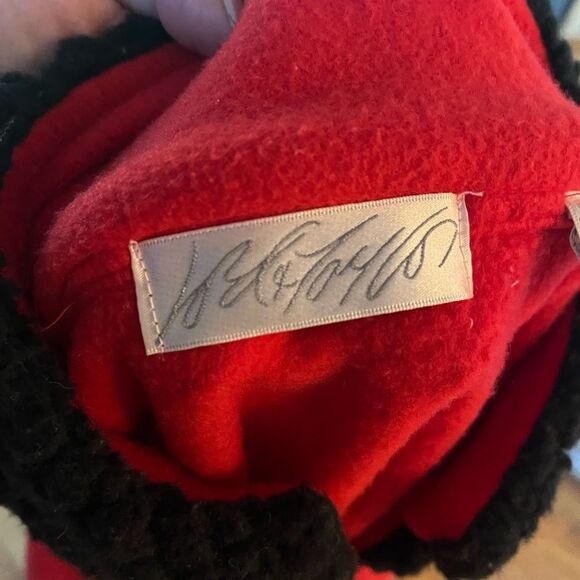 Lord & Taylor Red & Black Cape O/S - Picture 6 of 6